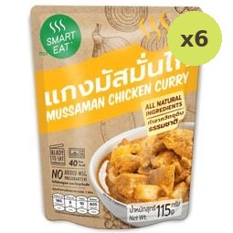 Smart Eat Mussaman Chicken Curry 115g – 6 Packs