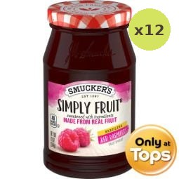 Smuckers Simply Fruit Red Raspberry Fruit 284g – 12 Packs