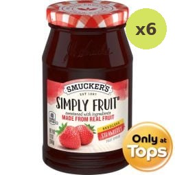 Smuckers Simply Fruit Strawberry 284g – 6 Packs