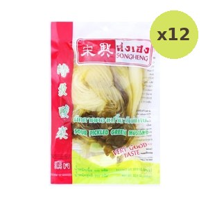 Songheng Sour Pickled Mustard Green 350 g – 12 Packs