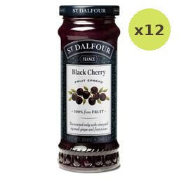 St. Dalfour Black Cherry Jam 284g – 12 Packs