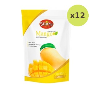Starry Freeze Dried Mango 50 g – 12 Packs