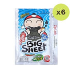 Taokaenoi Big Sheet Seaweed Pocket Pack Seafood Flavor 28 g – 6 Packs