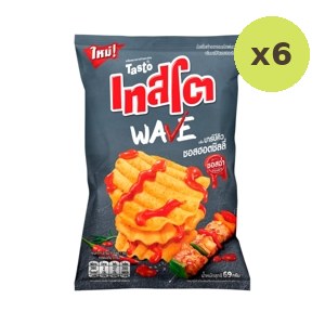 Tasto Wave Bbq Hot Chilli 69 g – 6 Packs