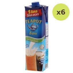 Tea Pot Extra Evaporated Creamer for Cooking and Bakery 1000ml – 6 Packs