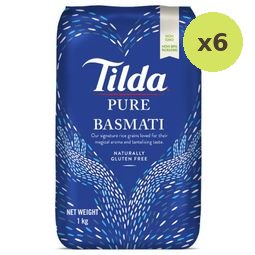 Tilda Pure Basmati Rice 1kg – 6 Packs