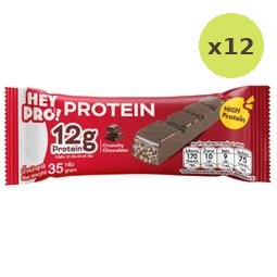 Tongtin Heypro Soy Puff Protein Bar Chocolate Flavor 35g – 12 Packs