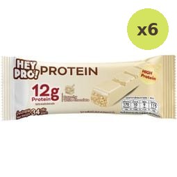 Tongtin Heypro Soy Puff Protein Bar White Chocolate Flavor 34g – 6 Packs