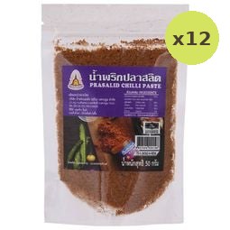 Tongtin Maeleksubin Prasalid Chilli Paste 50g – 12 Packs