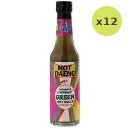 Tongtin Mot Daeng by Mae Kay Green Chili Hot Sauce 90ml – 12 Packs