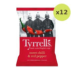 Tyrrells Sweet Chilli Red Pepper Crisps 150 g – 12 Packs