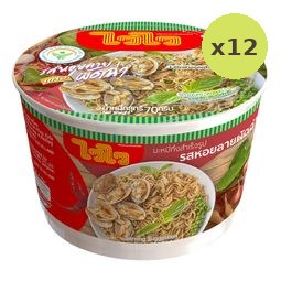 Wai Wai Instant Noodles Pad Char Baby Clams 70g – 12 Packs