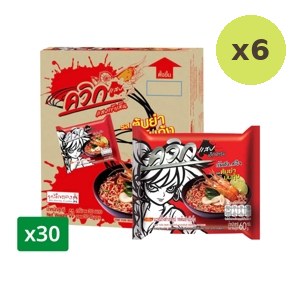Wai Wai Quick Zabb Instant Noodle Tom Yum Mun Goong 60 G X 60 g – 6 Packs
