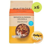 Waitrose Banana Papaya and Honey Granola 1kg – 6 Packs