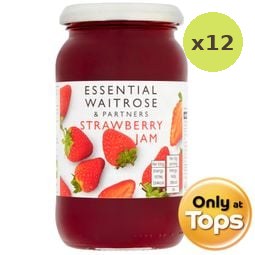Waitrose Strawberry Jam 454g – 12 Packs