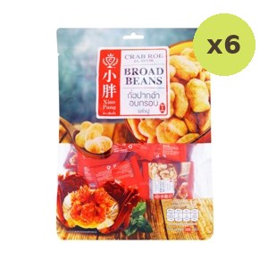 Xiao Pang Broad Beans Crab Roe Flavour 298 g – 6 Packs