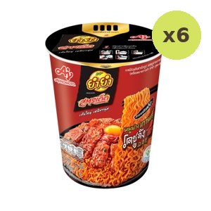 Yum Yum Sood Ded Instant Cup Noodles Korean Grilled Pork With Gochujang Sauce 77 g – 6 Packs